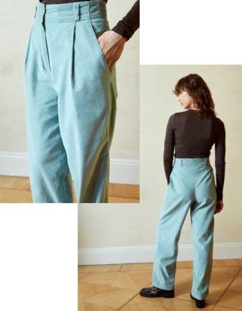 Descarga Pantalón tiro alto patrón gratis PDF