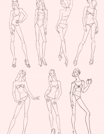 Descarga gratis Poses de figurines dibujo de moda