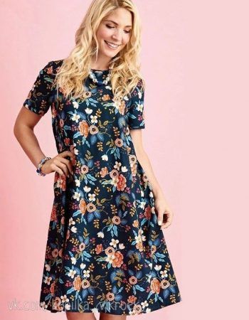 Descarga Vestido fácil patrón gratis evasé