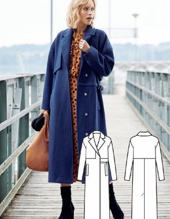 Patrón abrigo mujer para coser