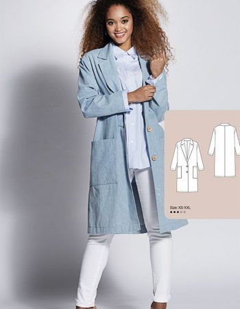 Patrón gabardina abrigo gratis