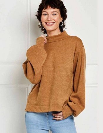 Patrón jersey suéter cuello alto
