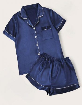 patrón pijama mujer conjunto clásico