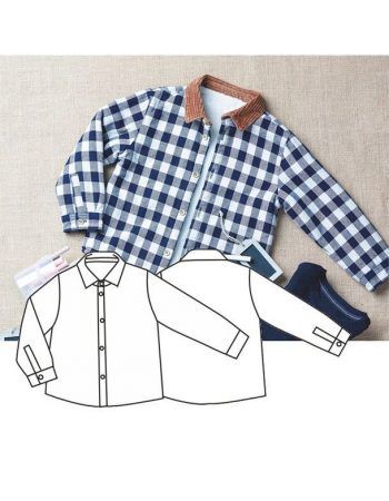 Patrón sobrecamisa infantil