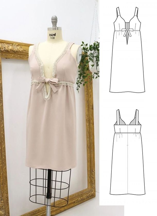 Patrón vestido lencero Patrón vestido lencero