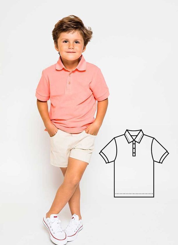 Polo niño patrón gratis Polo niño patrón gratis camiseta infantil