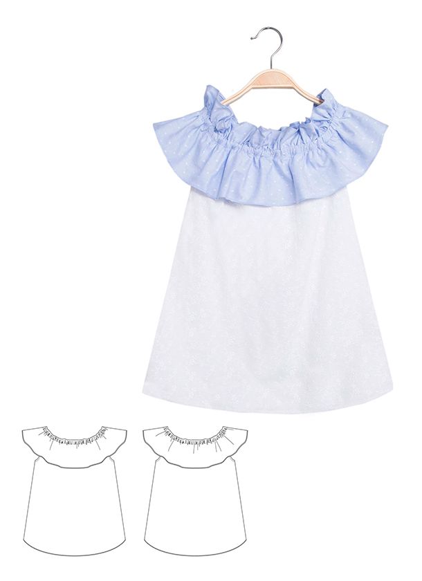 Vestido fácil niña patrón Vestido fácil niña