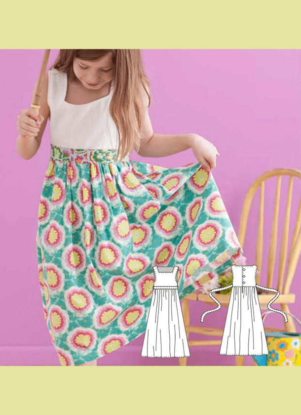 Vestido para niña Patrón vestido para niña gratis
