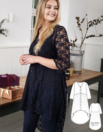 Vestido tipo tunica para tallas grandes