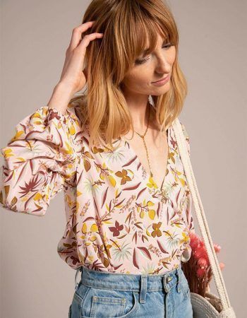 Patrón blusa cruzada fácil de coser