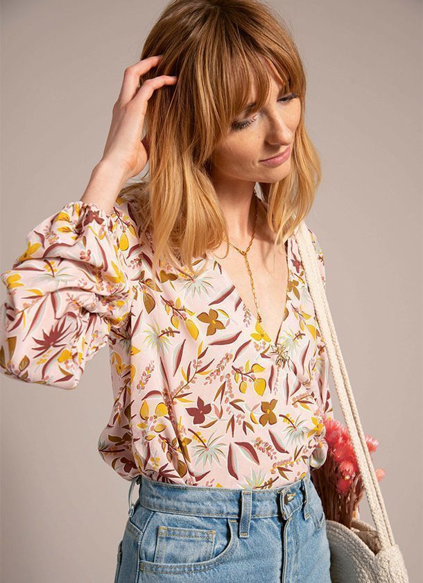Patrón blusa cruzada fácil Patrón blusa cruzada fácil de coser