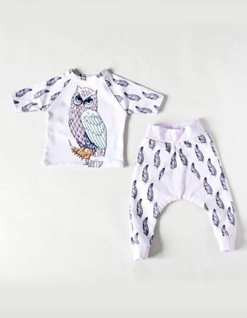 Patrón conjunto bebe de punto para coser