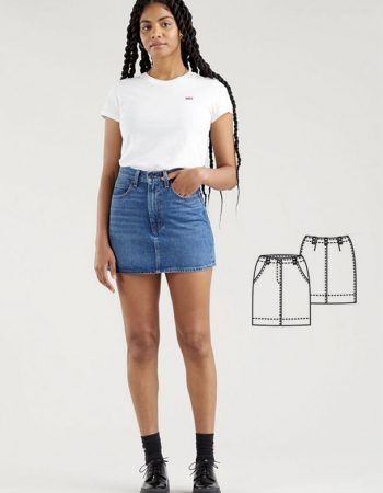Patrón falda vaquera talla grande