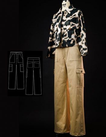 Pantalón cargo mujer coser gratis