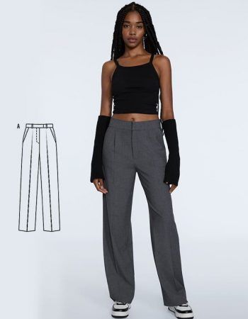 Patrón pantalón sastre clásico mujer para coser