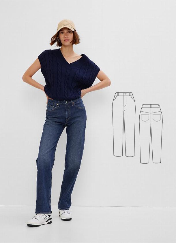 Patrón pantalón vaquero Patrón pantalón vaquero jeans mujer