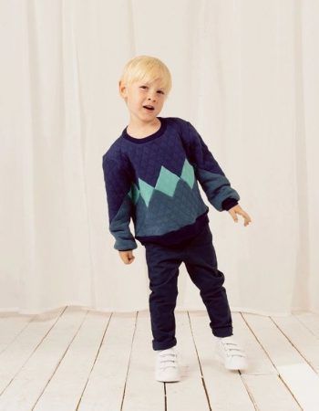 Patrón sudadera niño con rombos