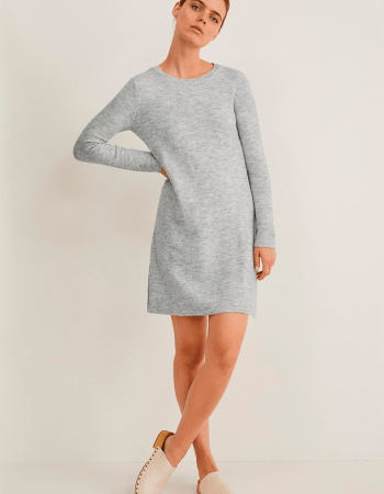 Patrón vestido básico de punto fácil coser