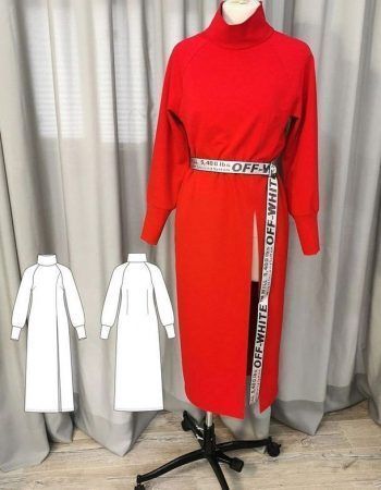 Patrón vestido de punto gratuito en pdf