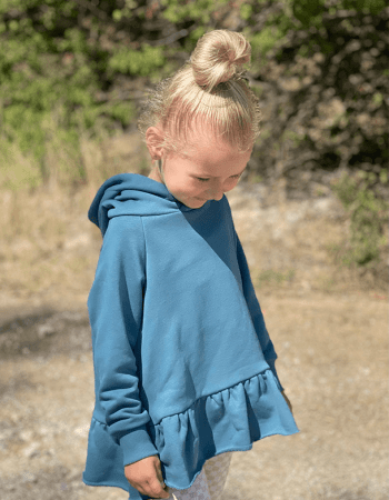 Patrón camiseta con volante para coser gratis