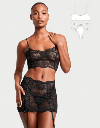 Patrón conjunto tanga y top, molde gratis para coser lencería