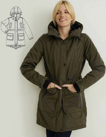 Patrón parka clásica mujer para coser