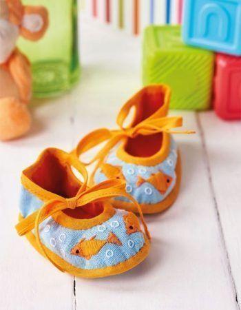 Patrón patucos bebe de tela para coser gratis