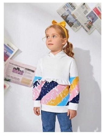 Patrón sudadera para niña con volante gratis