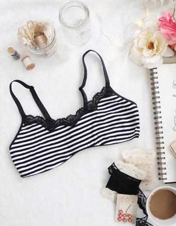 Patrón gratis bralette de punto