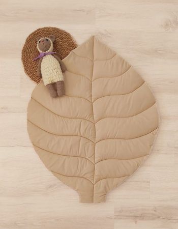 Patrón gratis alfombra hoja para bebe