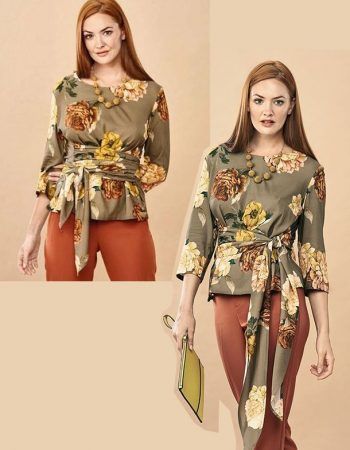 Patrón blusa lazo molde gratis para coser