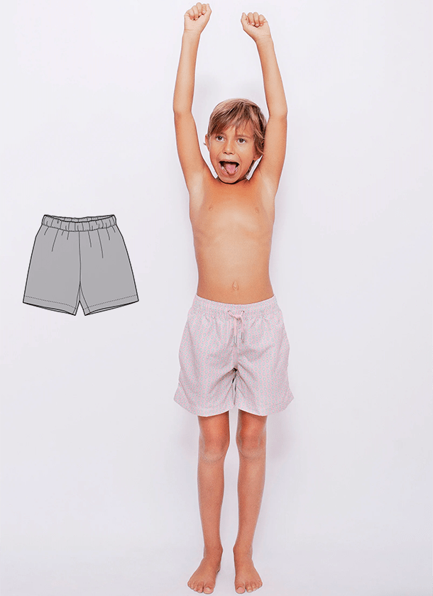 Patrón pantalón corto bañador Patrón pantalón corto bañador gratis coser