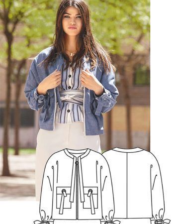 Patrón cazadora para mujer gratis en PDF