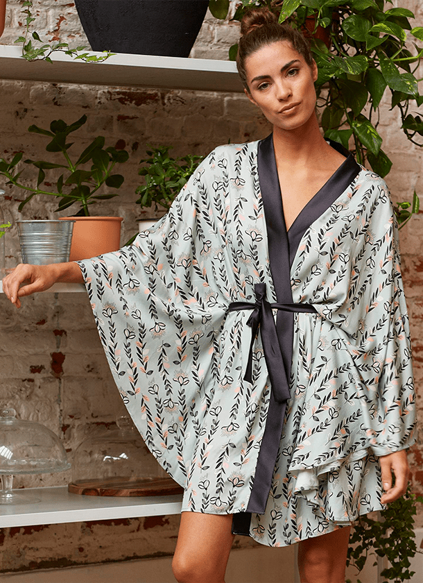 Patrón bata kimono Elin