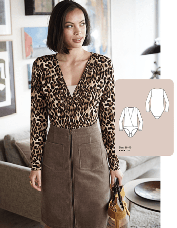body escote cruzado patron gratis PDF