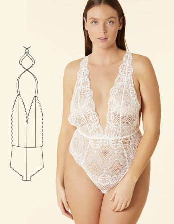 Body encaje patrón gratis en PDF de costura
