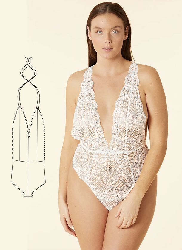 Body encaje Body encaje patrón gratis en PDF de costura