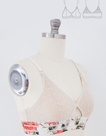 Molde bralette patrón en PDF gratis