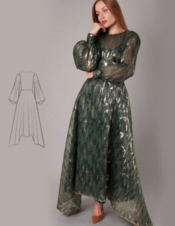 vestido de fiesta patrón gratis pdf