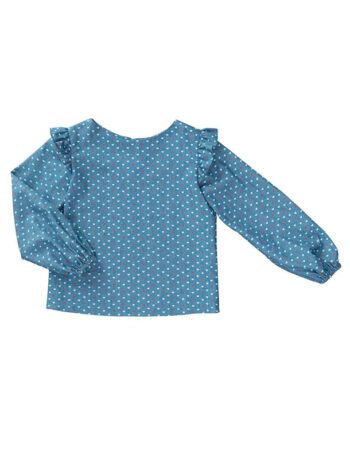 Blusa con volante en hombro patrón gratis PDF