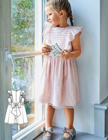 Vestido con lazo patrón gratis en PDF