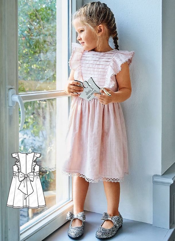Vestido con lazo Vestido con lazo patrón gratis en PDF