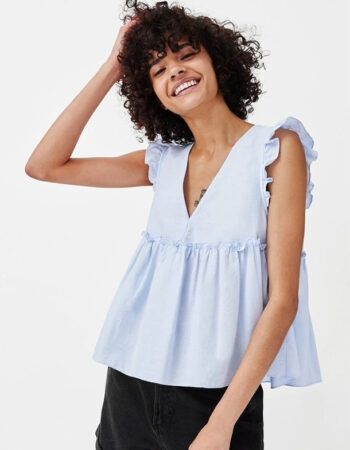 Blusa con volantes fácil patrón gratis en PDF