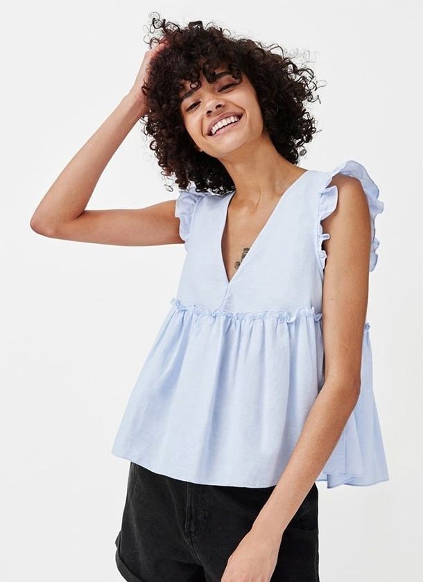 Blusa con volantes fácil Blusa con volantes fácil patrón gratis en PDF