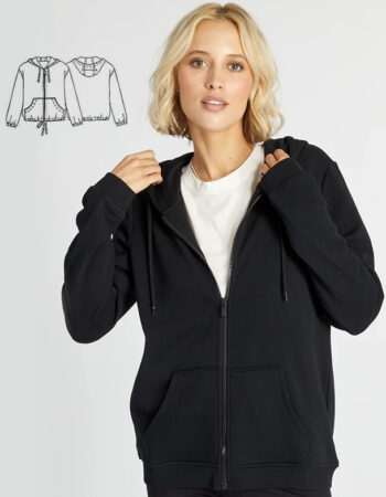 sudadera con cremallera patrón gratis PDF
