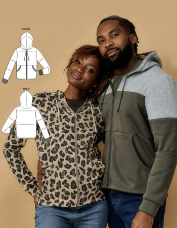 Patrón sudadera unisex patrón gratis PDF