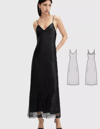 Vestido lentejuelas gratis patrón PDF