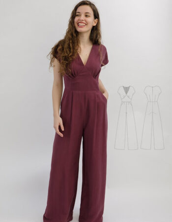 Patrón mono pantalón elegante gratis en PDF