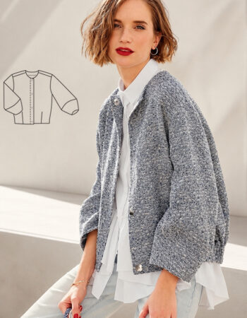 patrón gratis en PDF Patrón chaqueta bomber