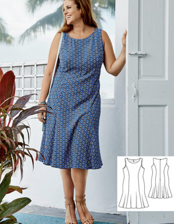 vestido plus size Patrón gratis PDF